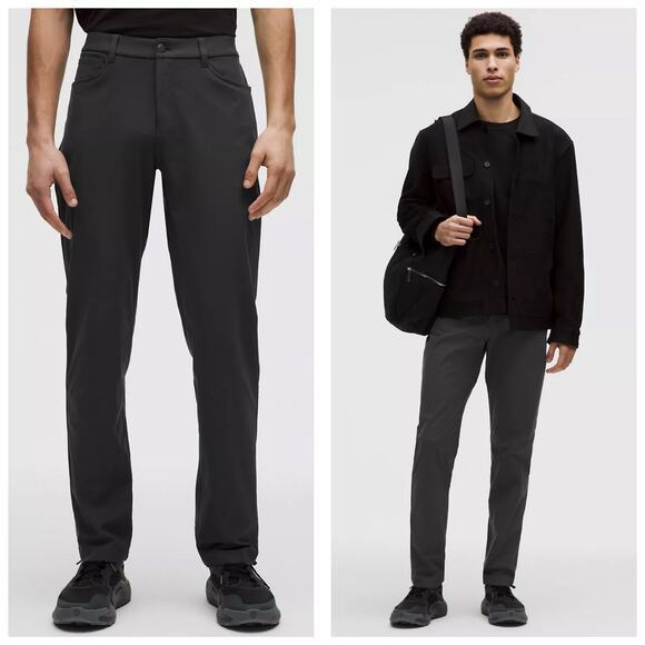 Lululemon Men’s ABC Classic-Fit 5 Pocket PantWarpstreme Size 38 Charcoal Gray
